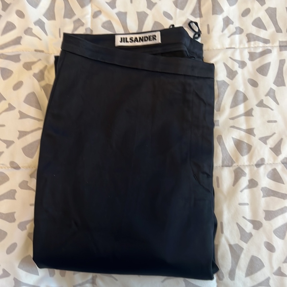Jil Sander black stretch pant